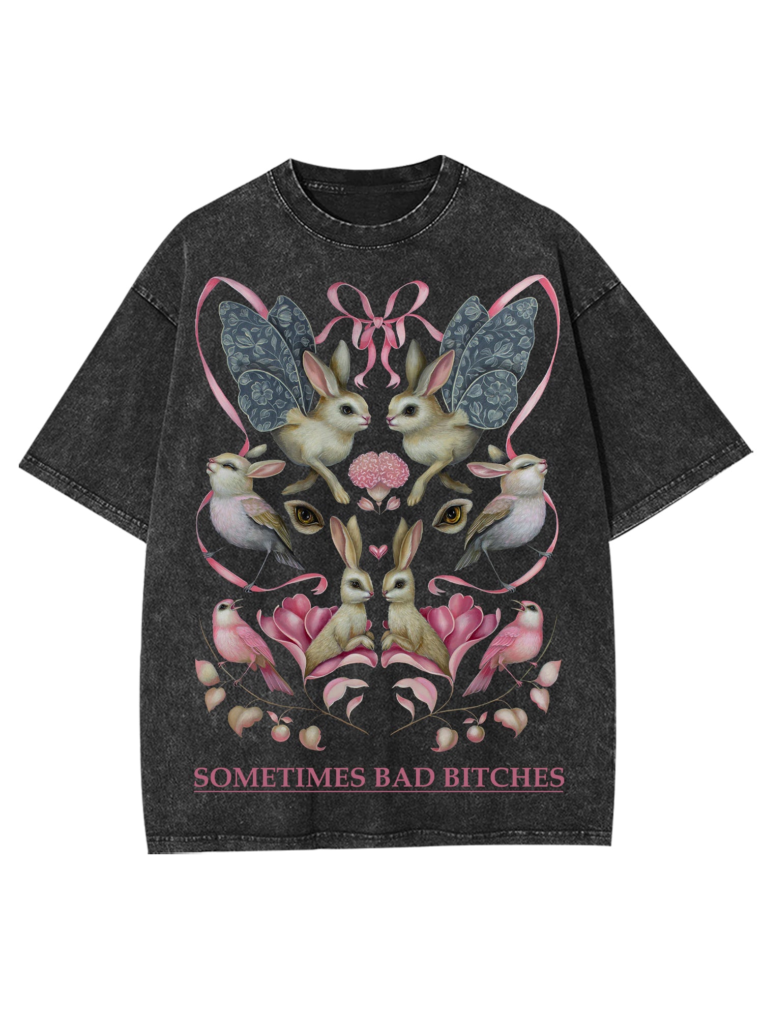 Sometimes Bad Bitches Washed Tshirt-ClassyOutlaw