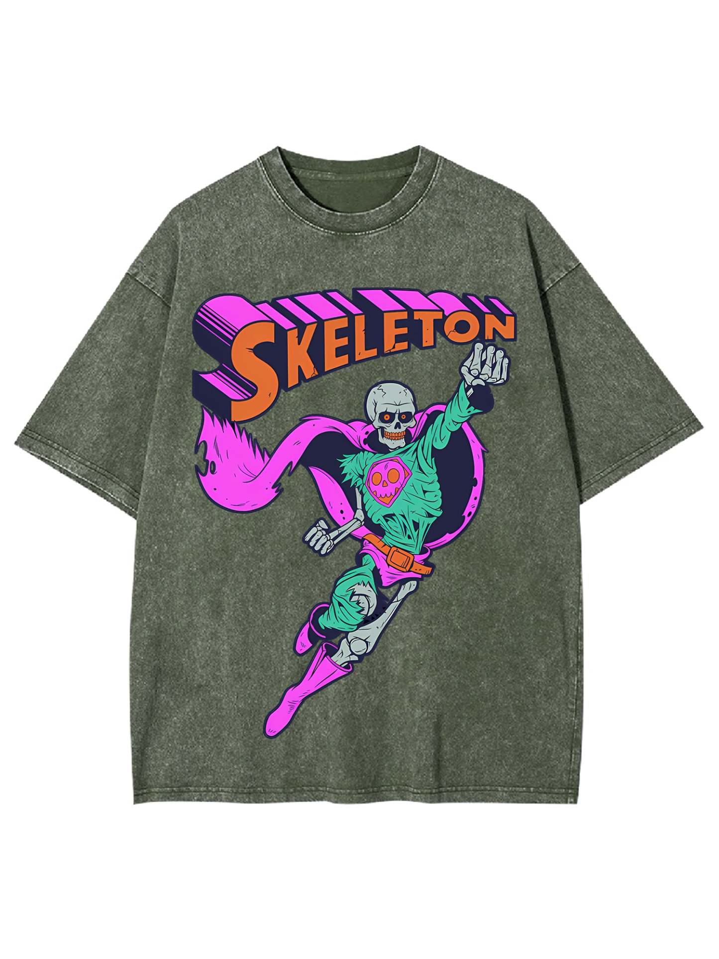 Super Villain From Hell Washed Tshirt