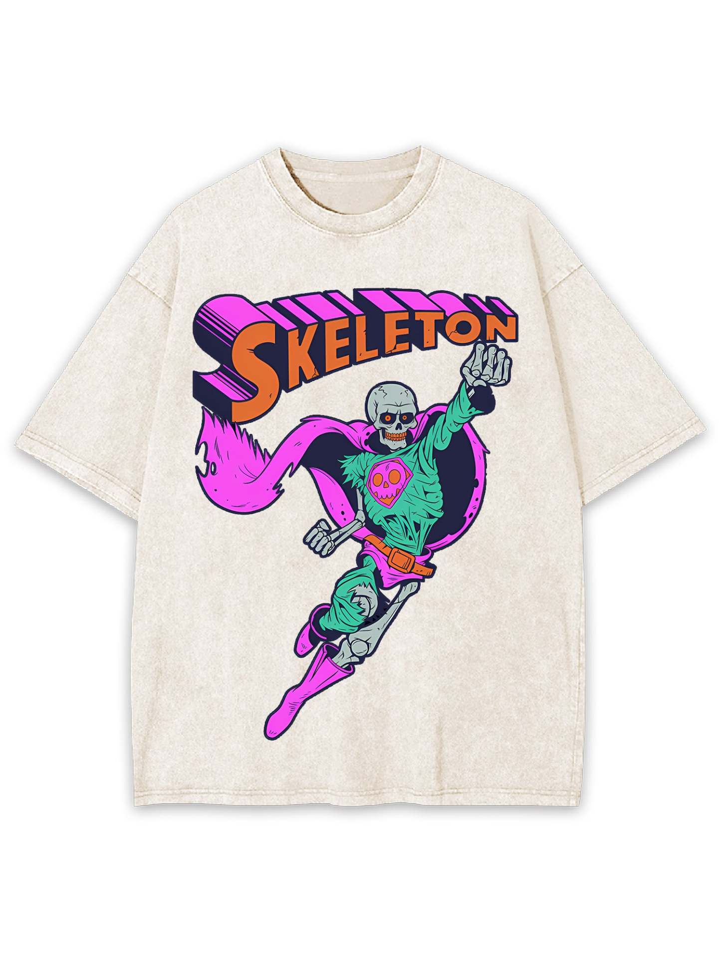 Super Villain From Hell Washed Tshirt-ClassyOutlaw Sale