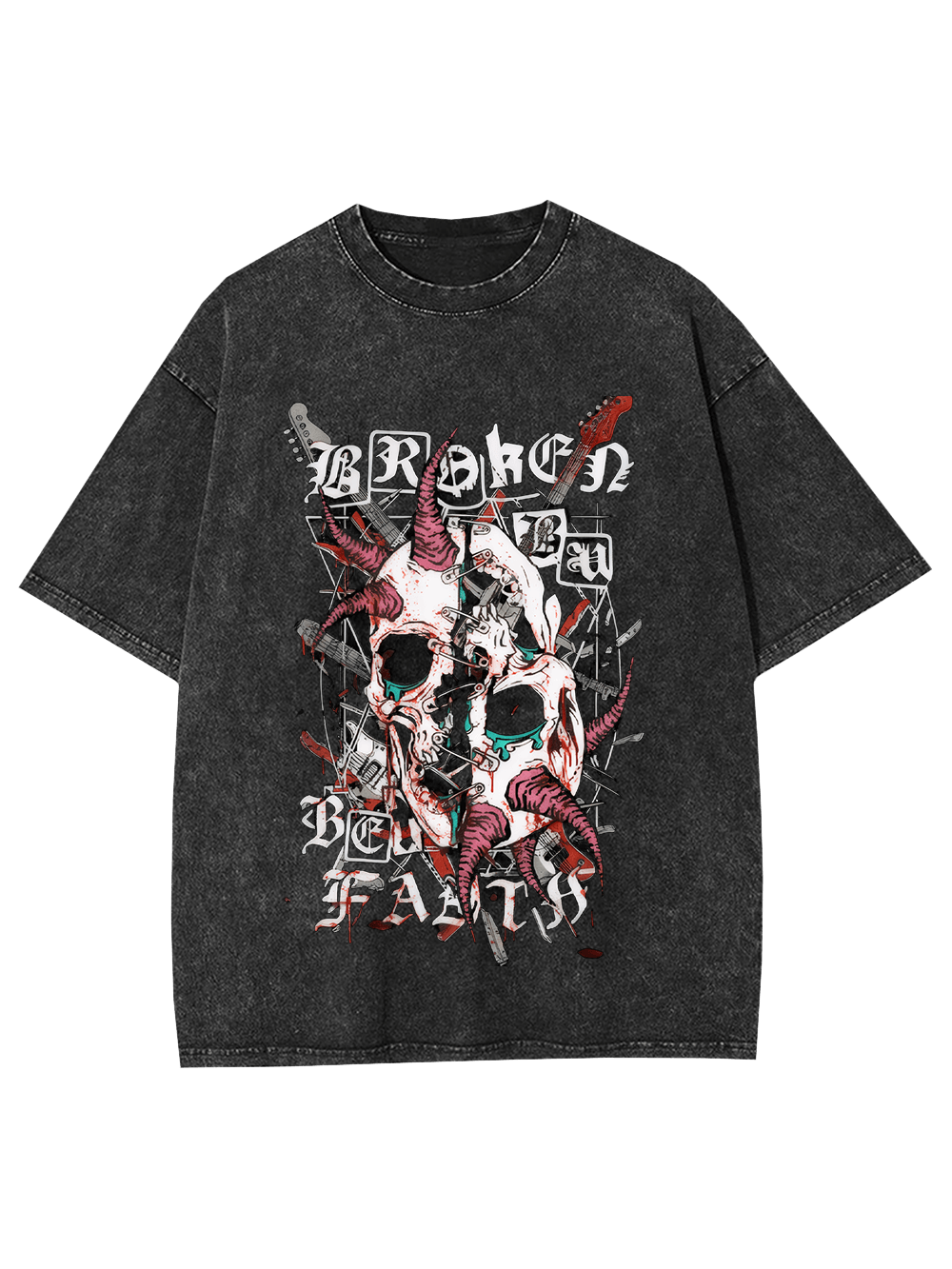 Broken By Faith Washed Tshirt