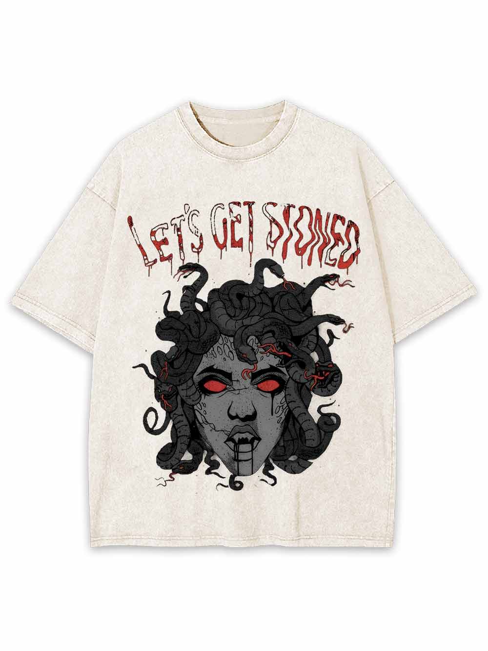 Lets Get Stoned Washed Tshirt