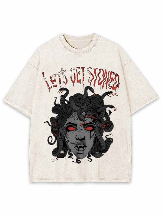 Lets Get Stoned Washed Tshirt