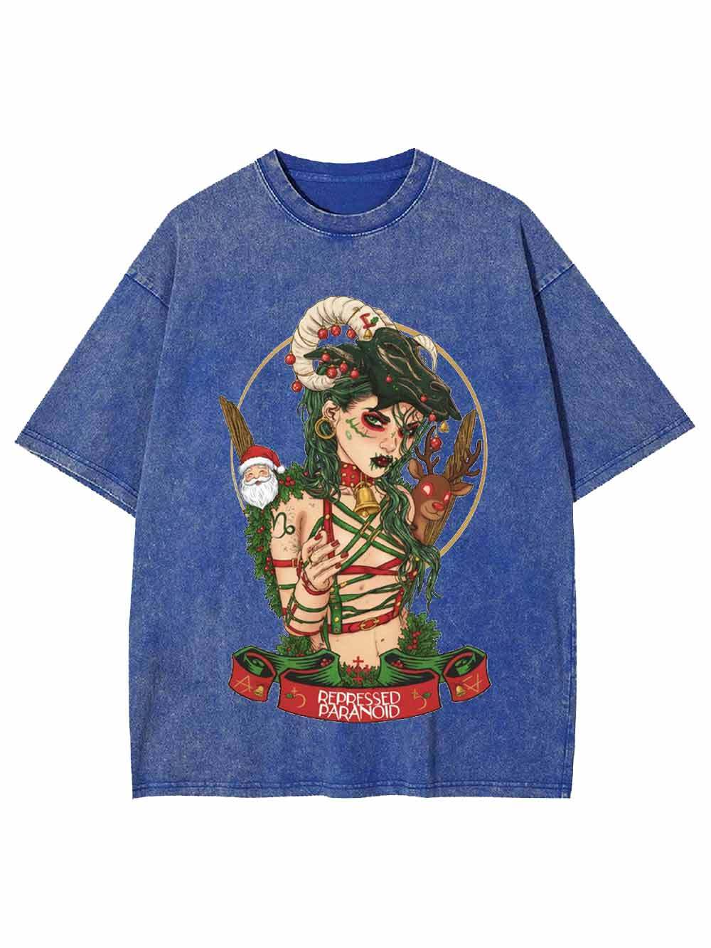 Christmas Witch Washed Tshirt