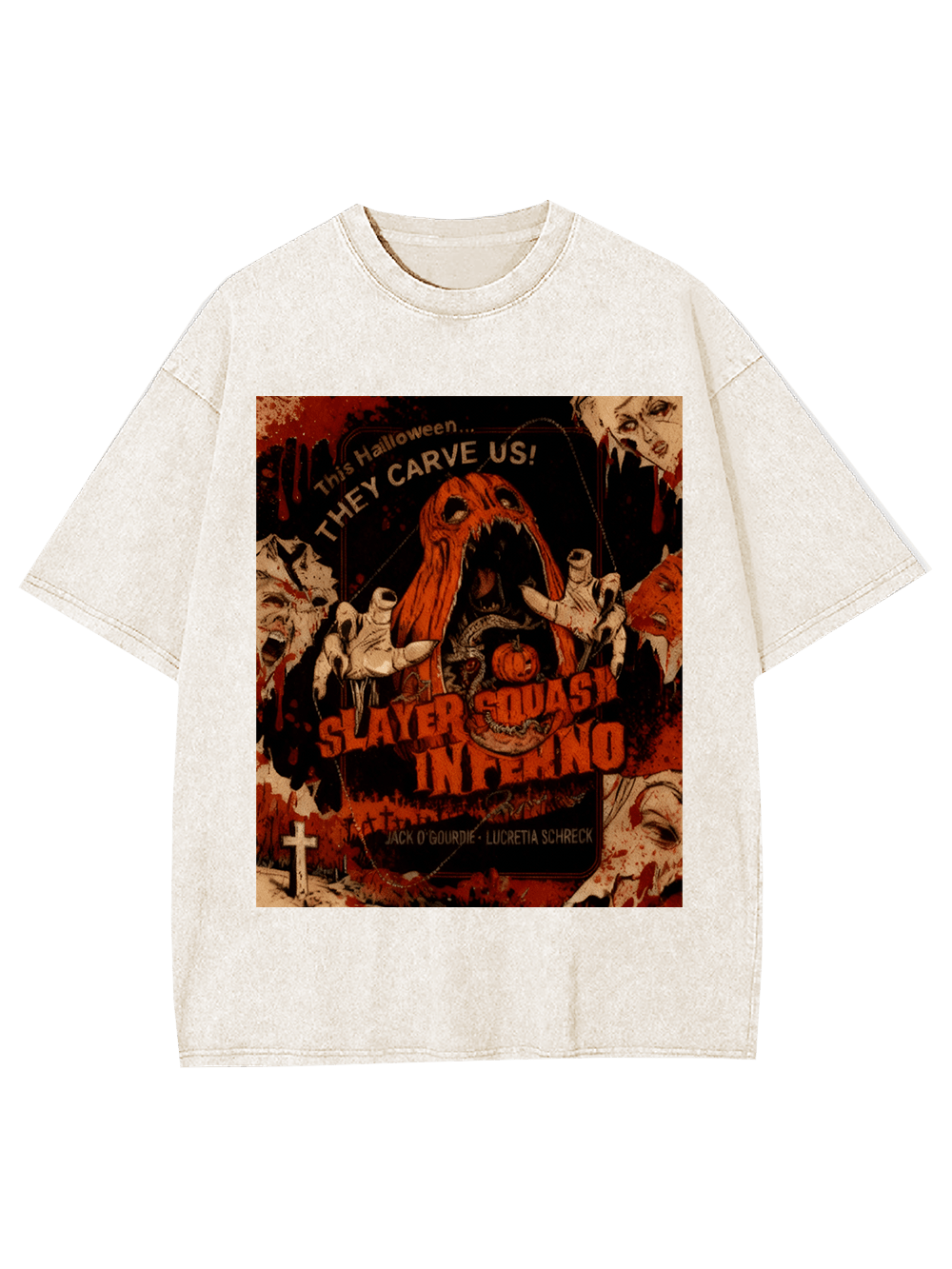 Slayer Squash Inferno Washed Tshirt