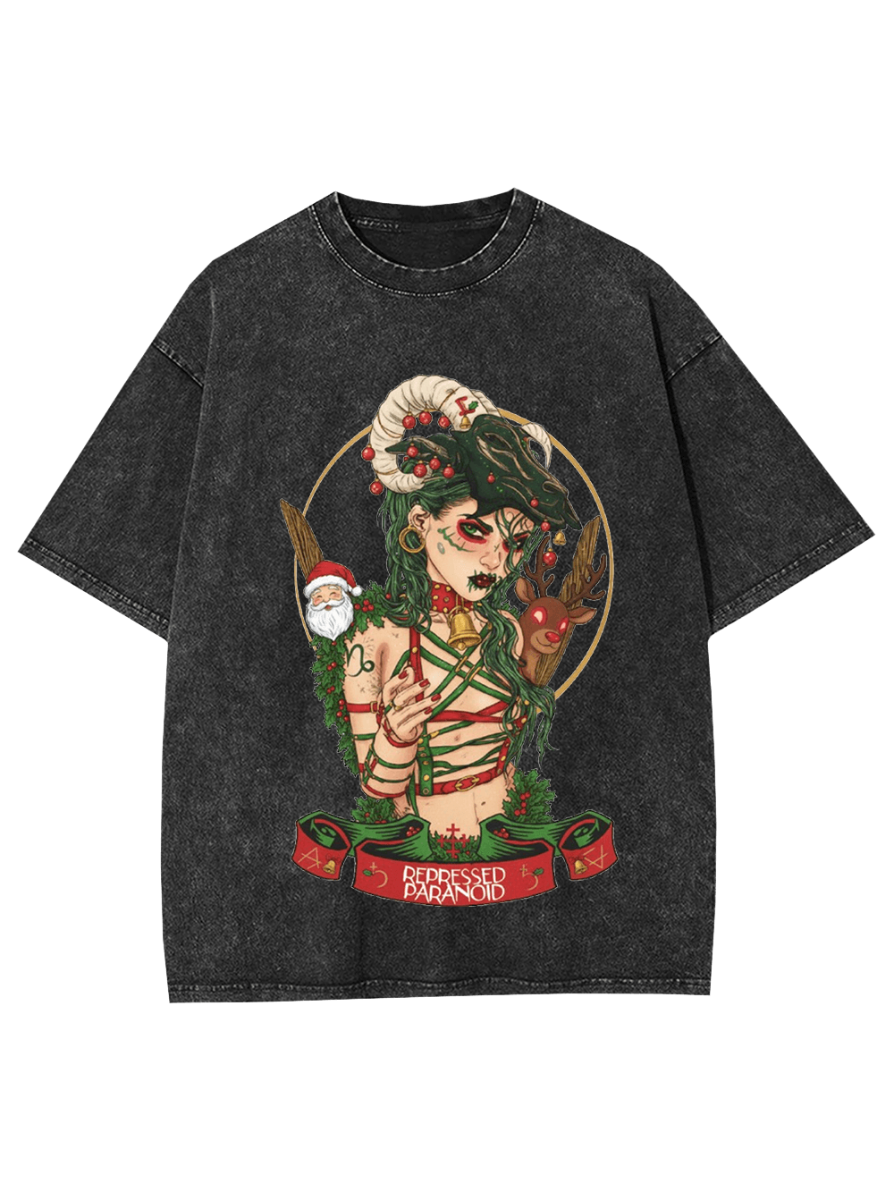 Christmas Witch Washed Tshirt