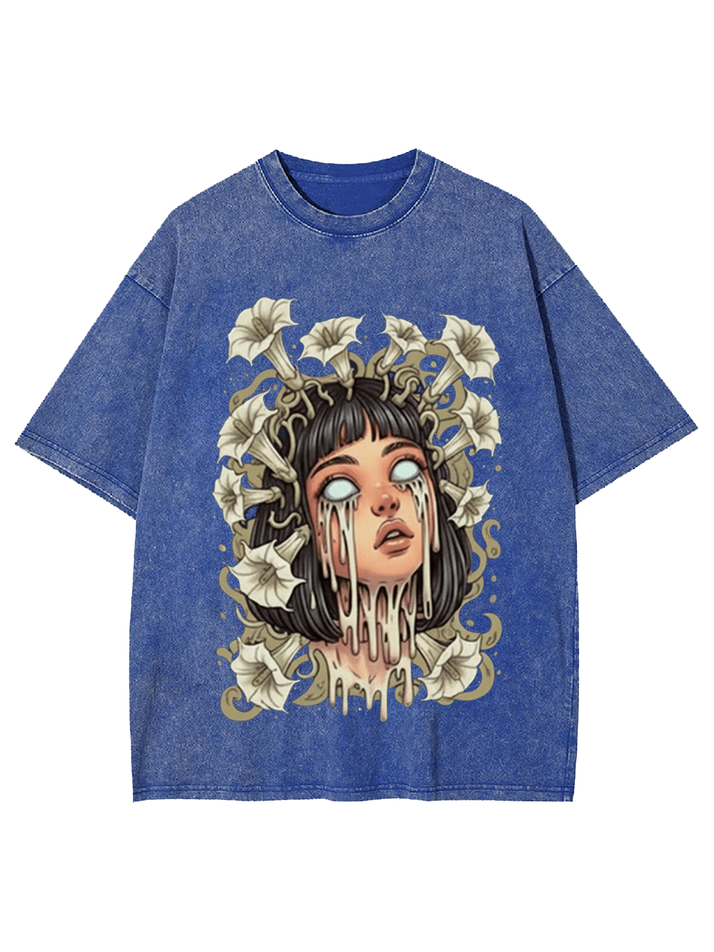 Mandala Melting Girl Washed Tshirt