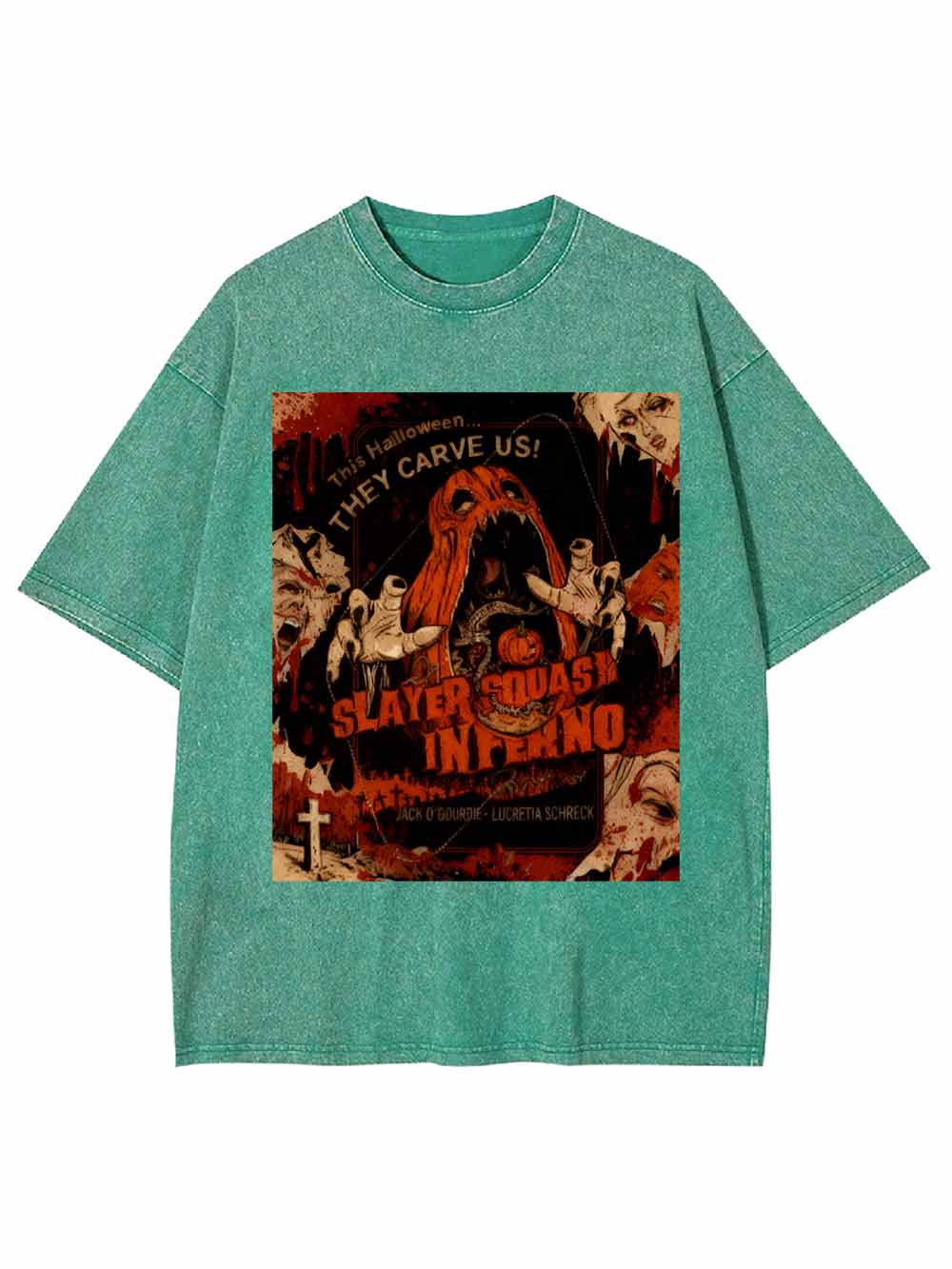 Slayer Squash Inferno Washed Tshirt