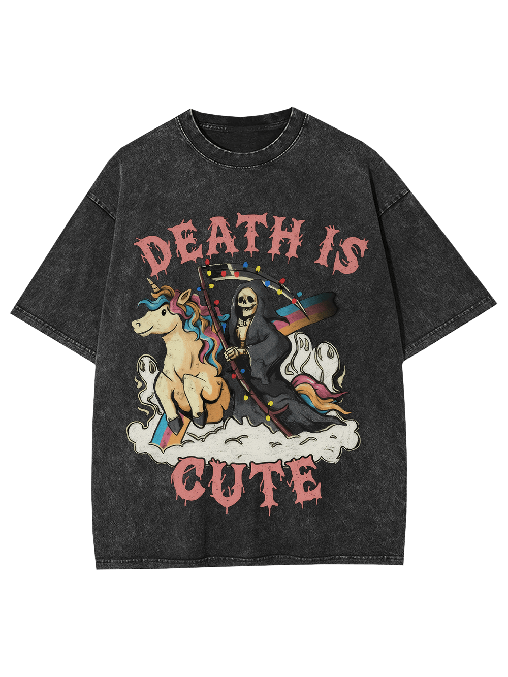 Death Is Cute Washed Tshirt