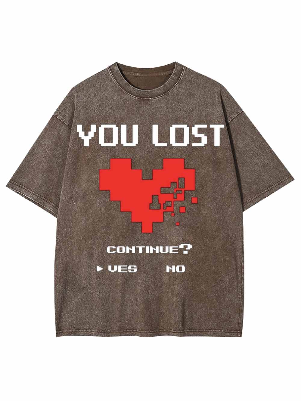 Game Over You Lost Washed Tshirt
