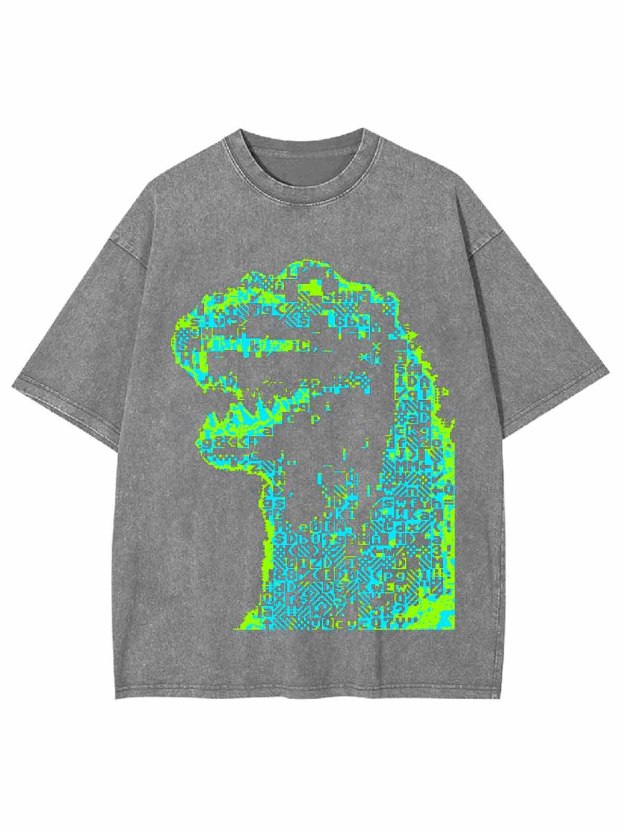 Neon Tyrannosaurus Washed Tshirt