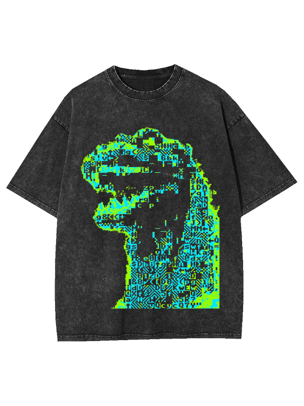 Neon Tyrannosaurus Washed Tshirt