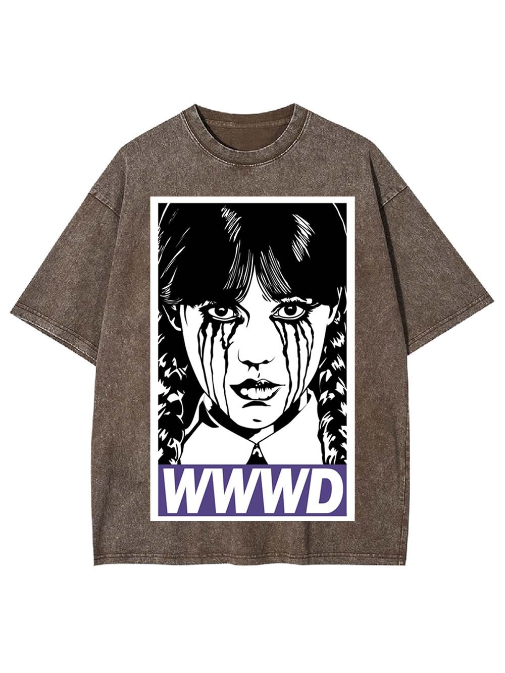 Braided Girl Washed Tshirt