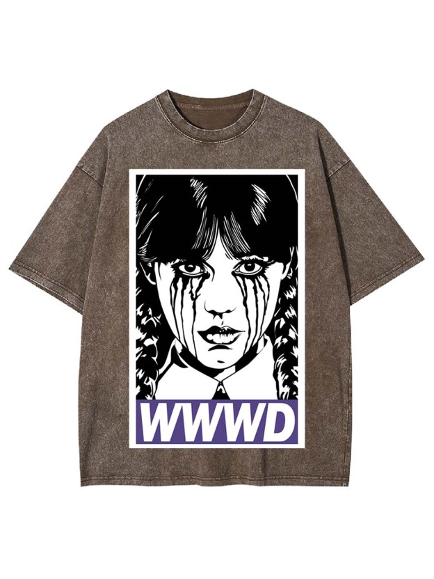 Braided Girl Washed Tshirt