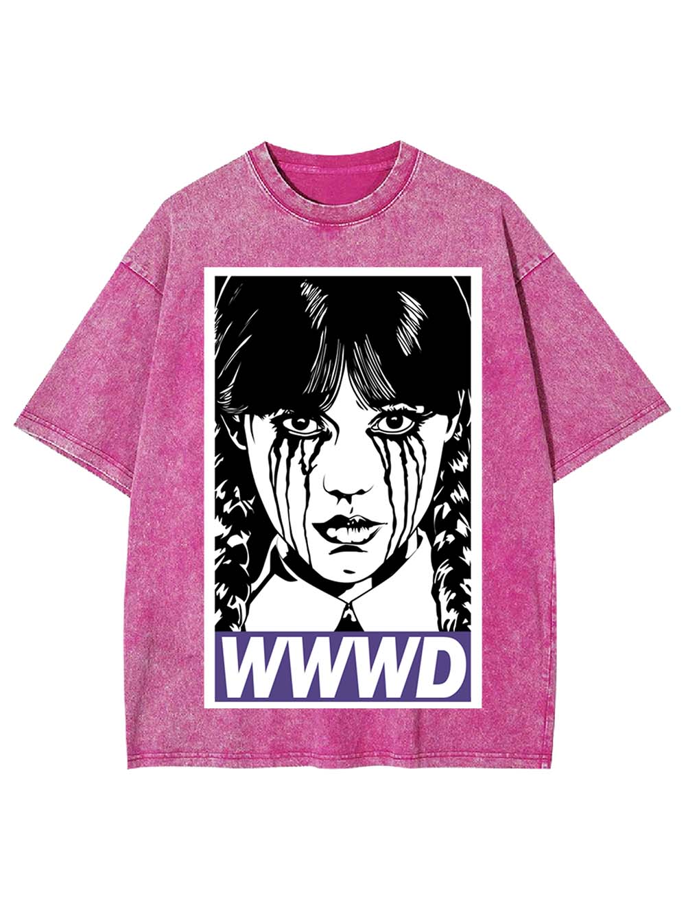 Braided Girl Washed Tshirt