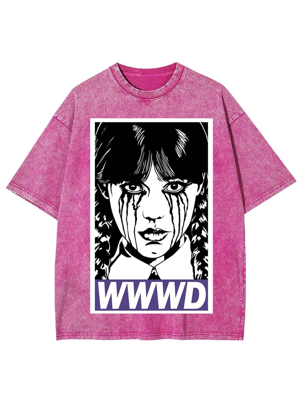 Braided Girl Washed Tshirt