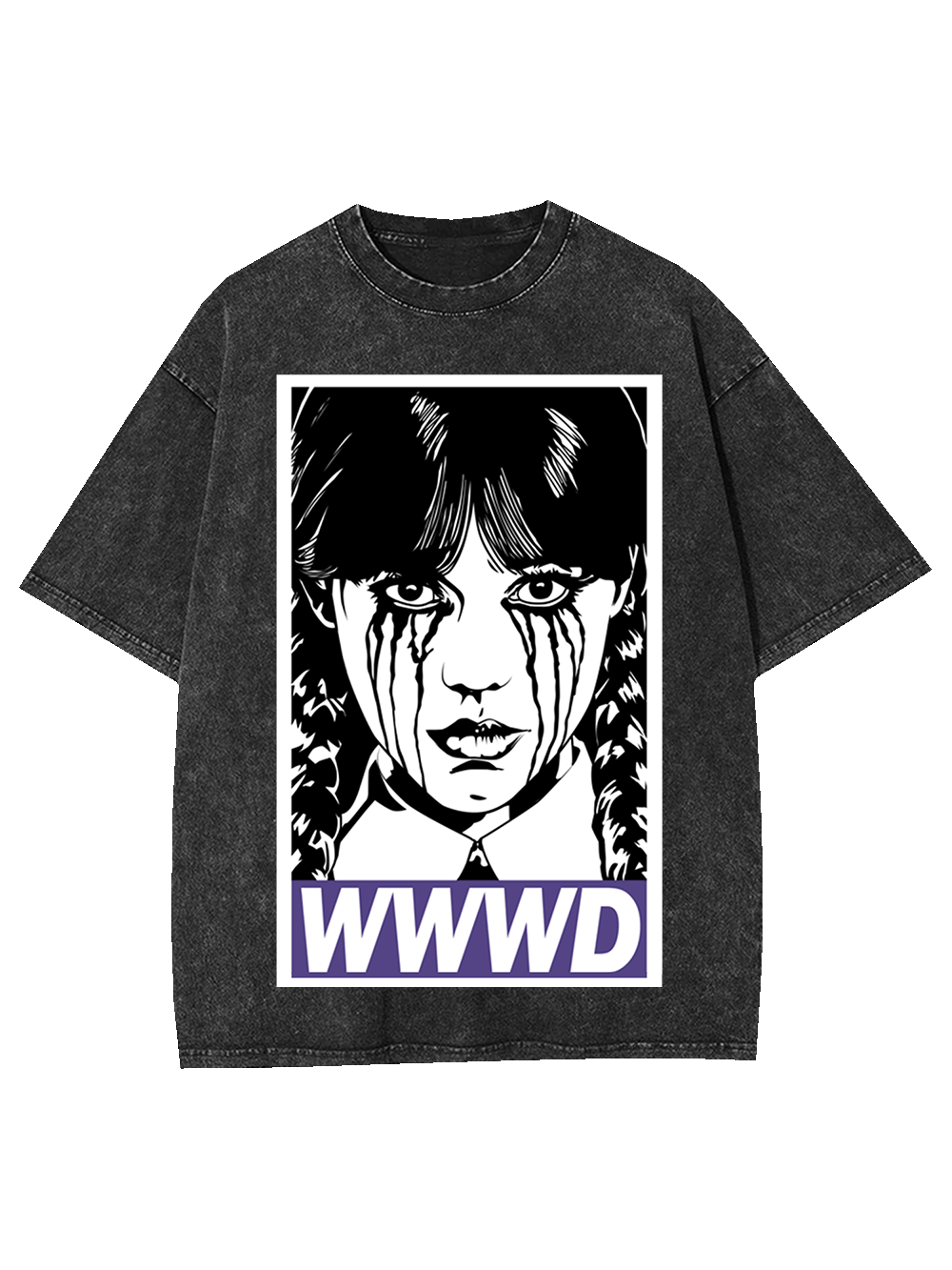 Braided Girl Washed Tshirt