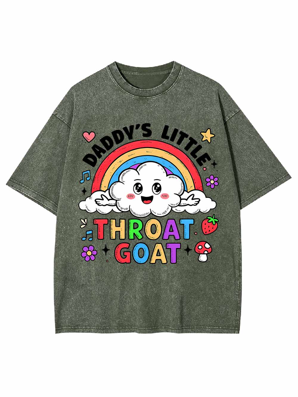 Throat Goat Washed Tshirt