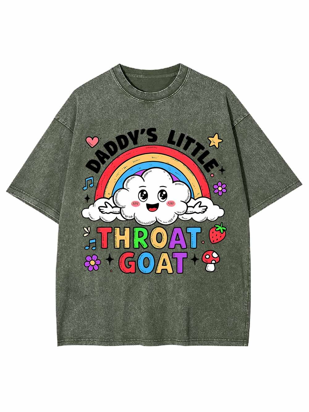 Throat Goat Washed Tshirt