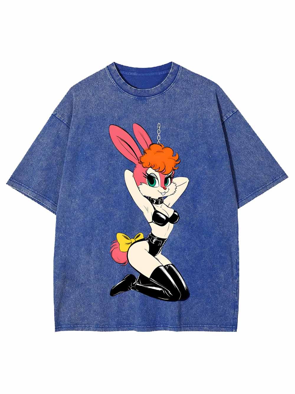 Sexy Bunny Girl Washed Tshirt