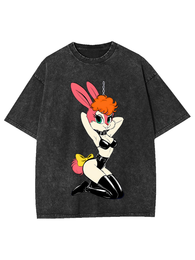 Sexy Bunny Girl Washed Tshirt