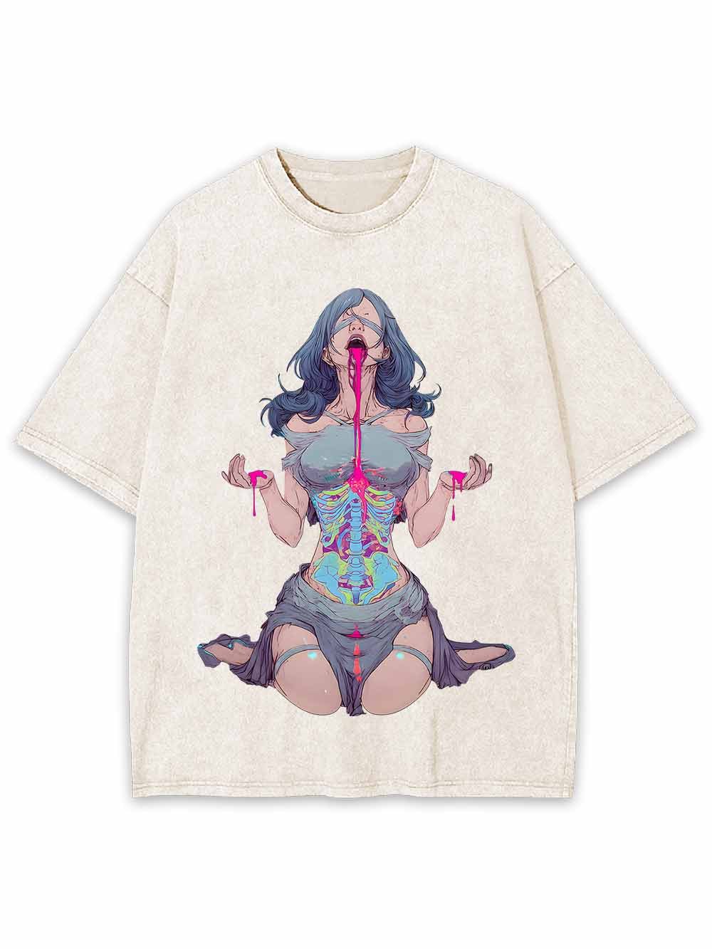 Anatomy Girl Washed Tshirt