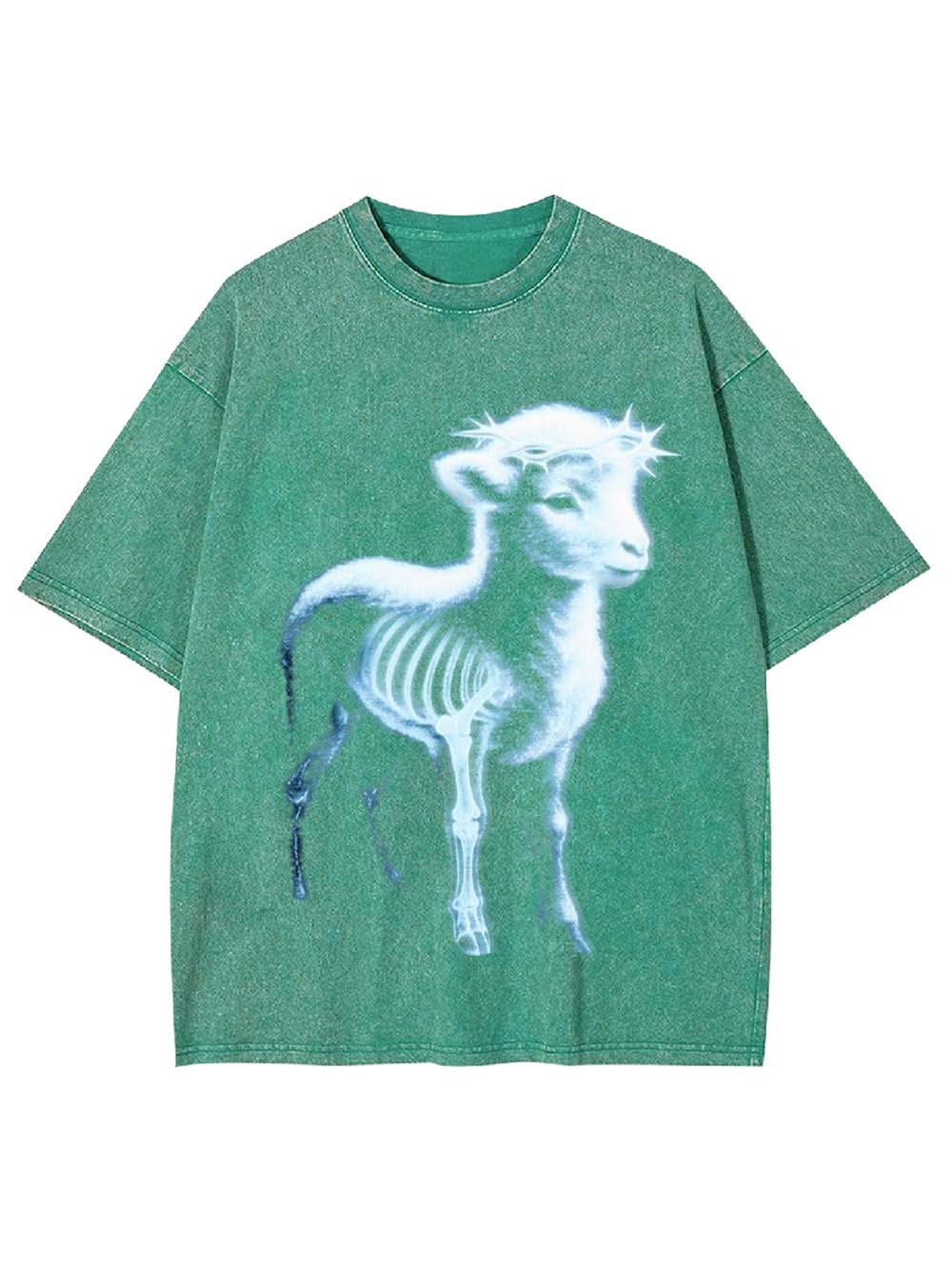 Fluorescent Lamb Washed Tshirt