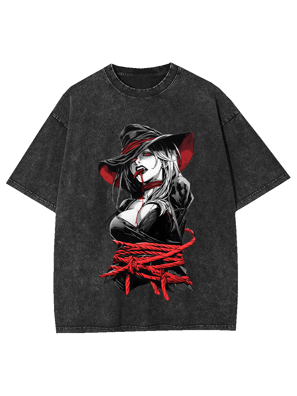 Tie Up Witch Washed Tshirt