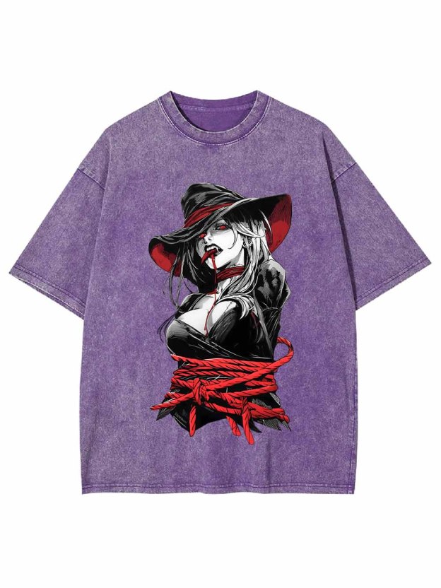 Tie Up Witch Washed Tshirt