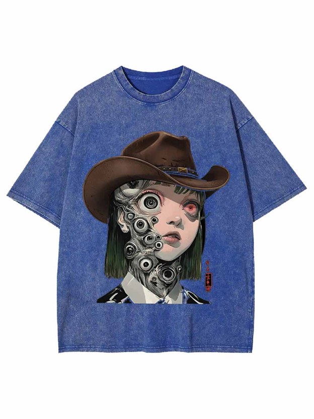 Cyber Cowboy Washed Tshirt