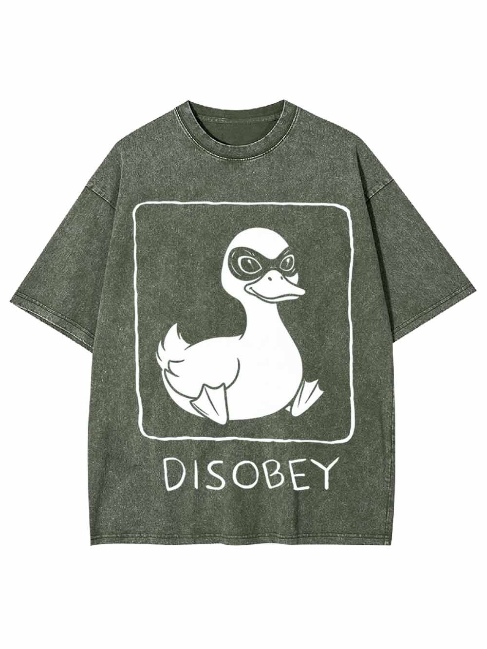 Disobey Duck Washed Tshirt