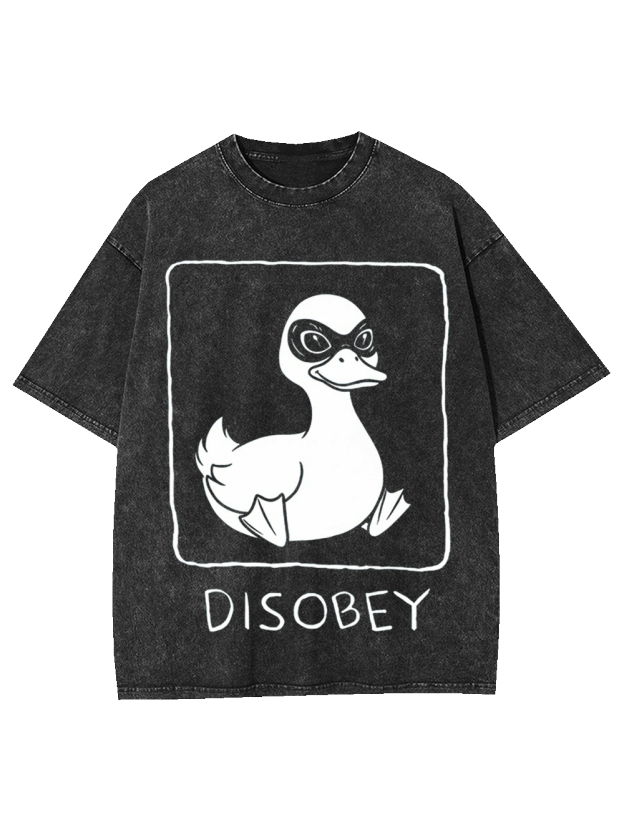 Disobey Duck Washed Tshirt