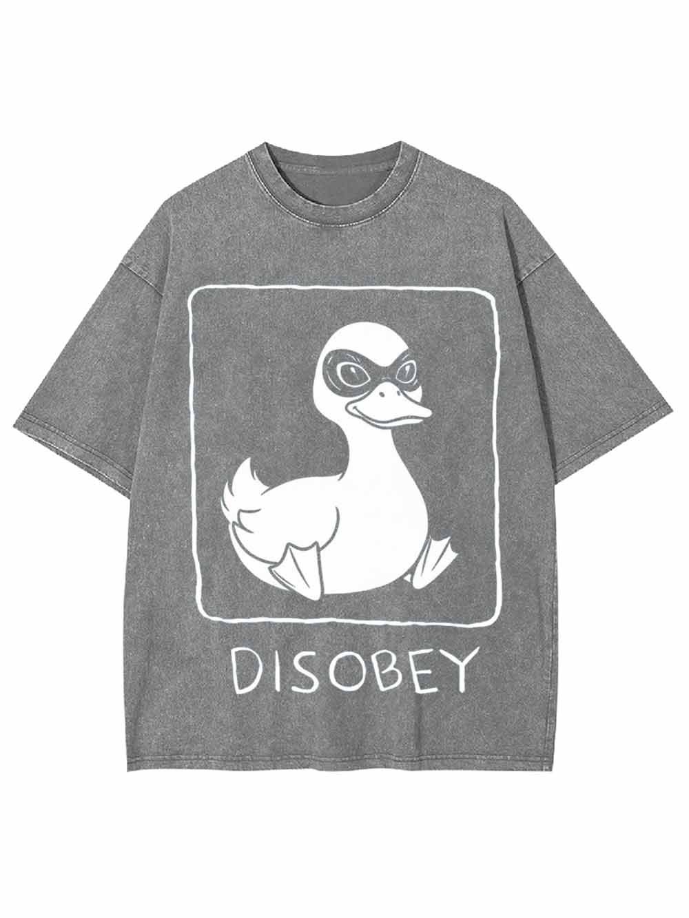 Disobey Duck Washed Tshirt