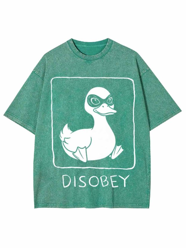 Disobey Duck Washed Tshirt