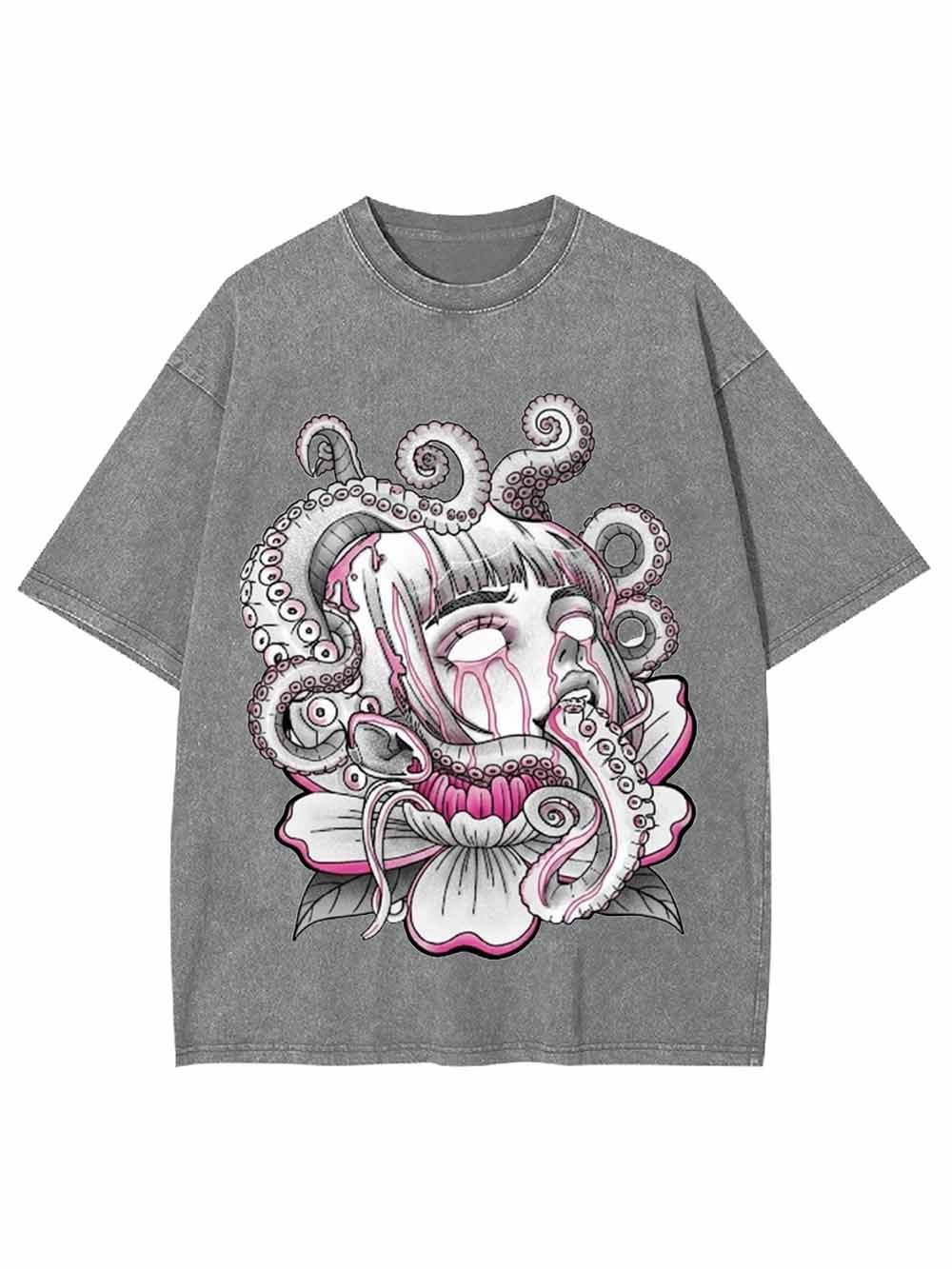Tentacle Flower Dream Washed Tshirt