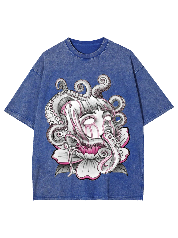 Tentacle Flower Dream Washed Tshirt