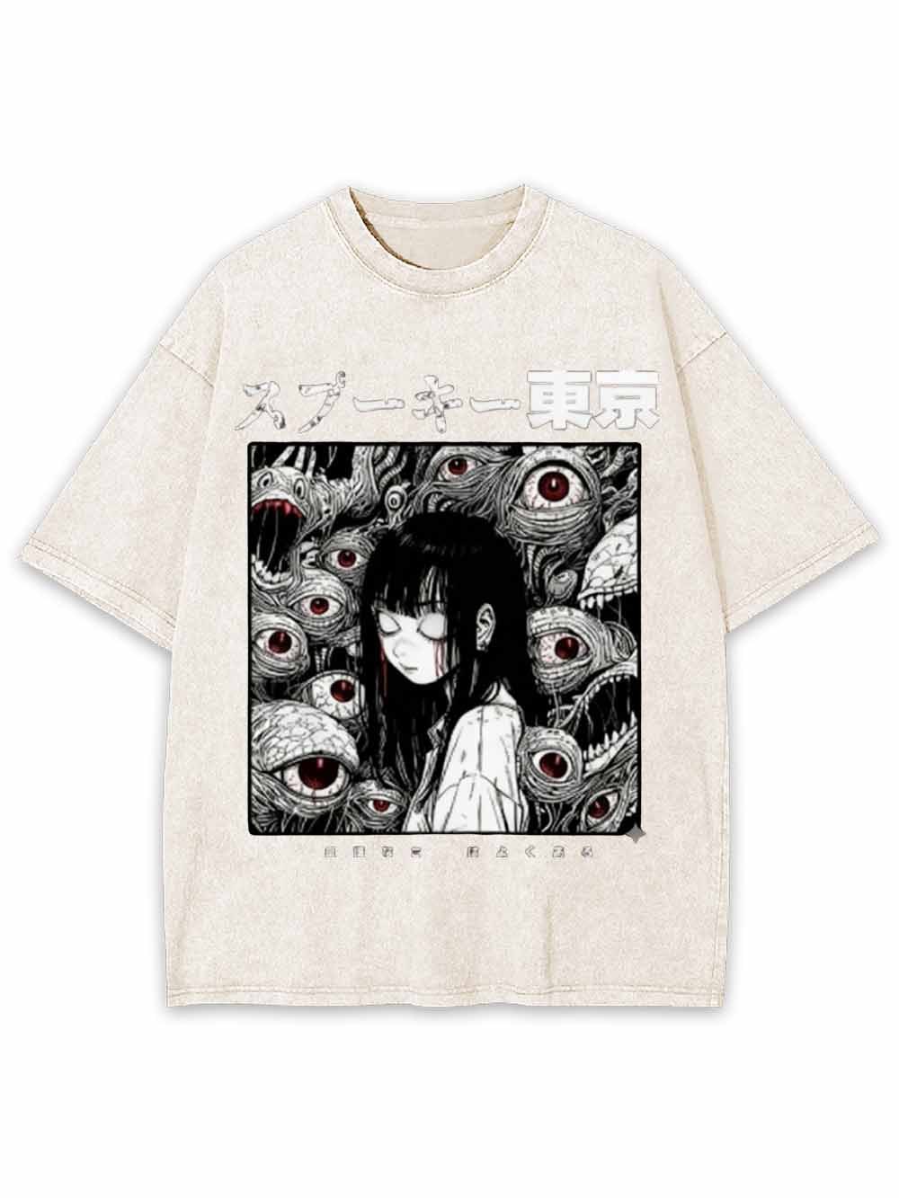 Weird Urban Eyes Washed Tshirt