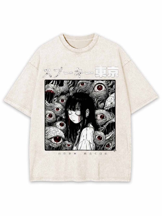 Weird Urban Eyes Washed Tshirt