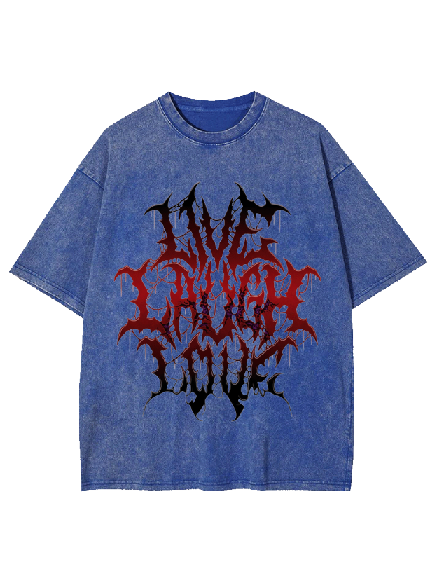 Live Laugh Love Washed Tshirt