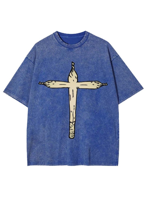 Cross Joint Washed Tshirt