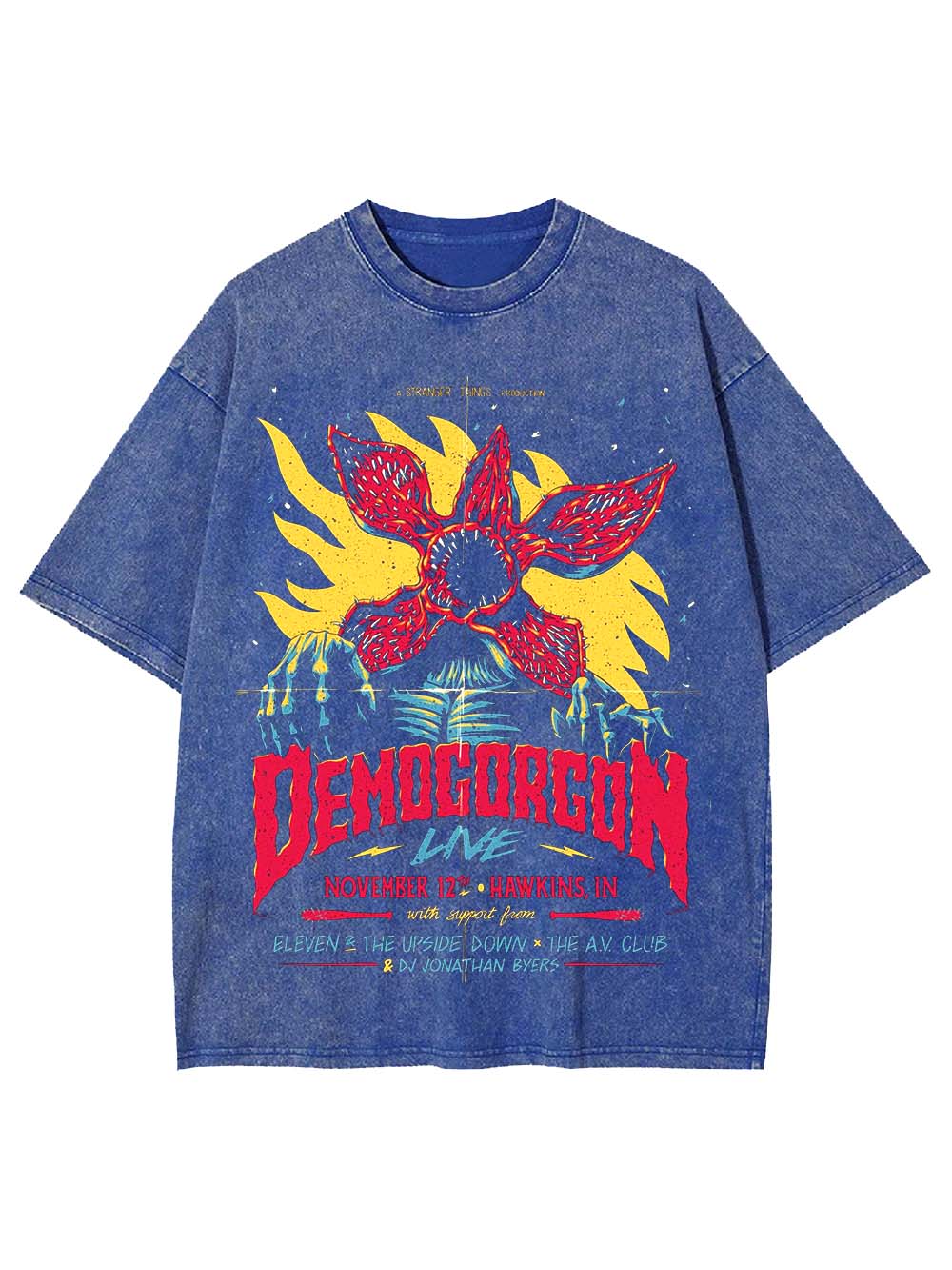 Stranger Things Demogorgon Live Washed Tshirt