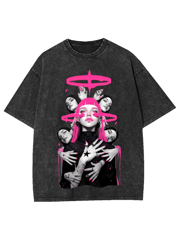 Neon Divinity Washed Tshirt