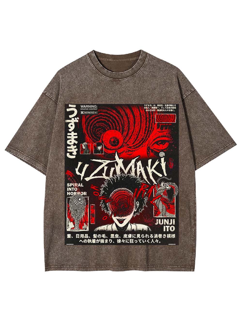 Spiral into Madness Washed Tshirt