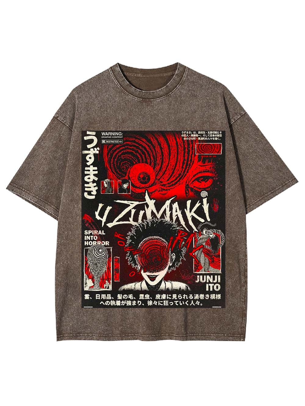 Spiral into Madness Washed Tshirt