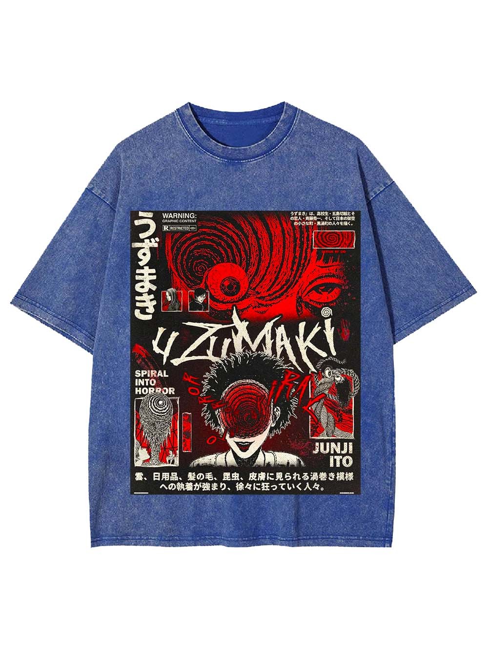 Spiral into Madness Washed Tshirt