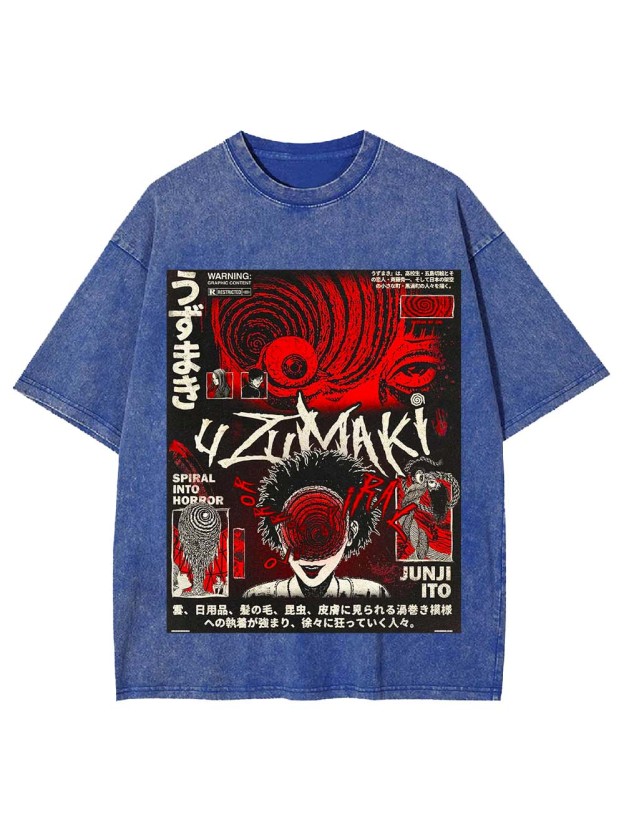 Spiral into Madness Washed Tshirt