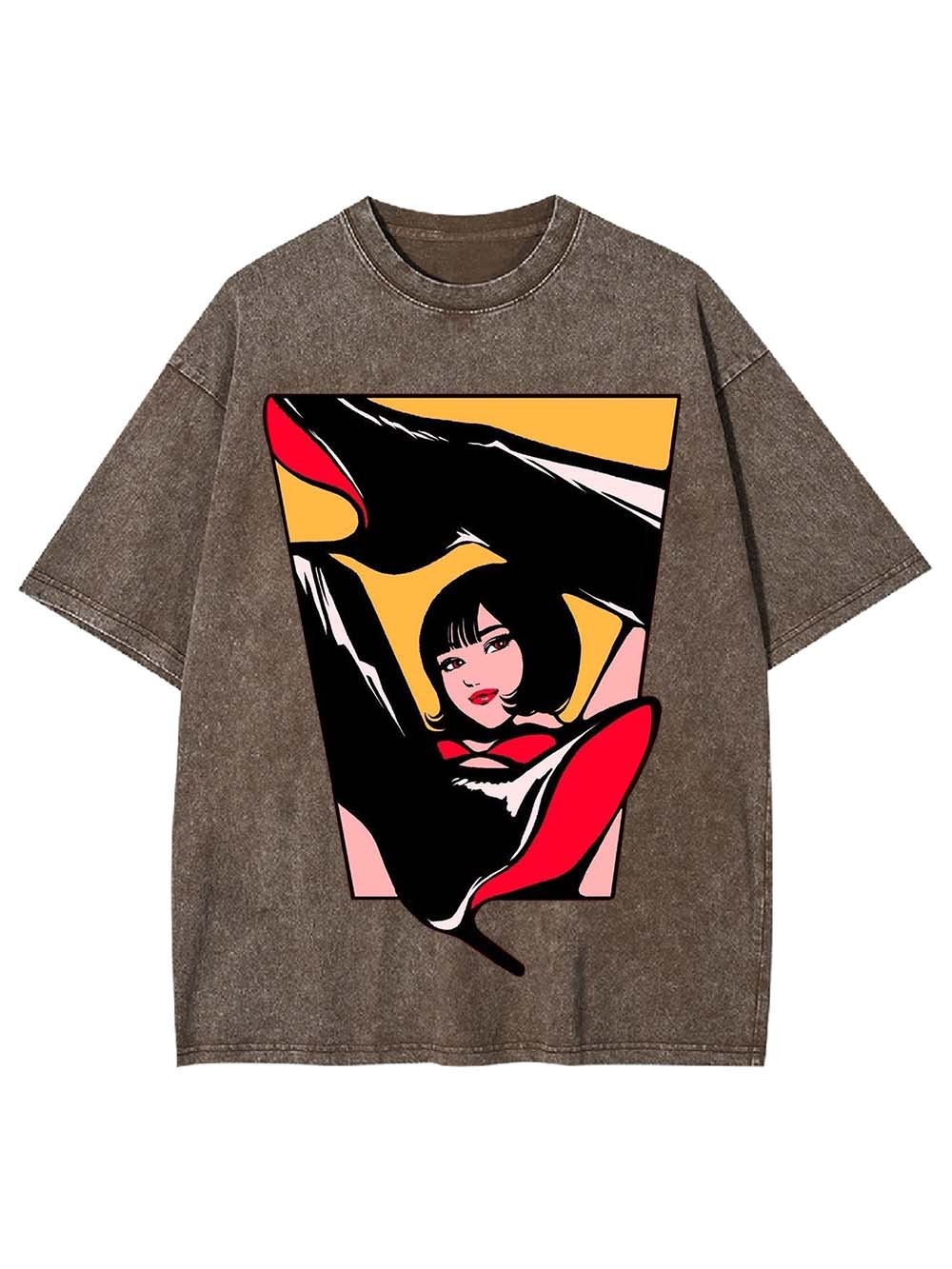 Boots Girl Washed Tshirt