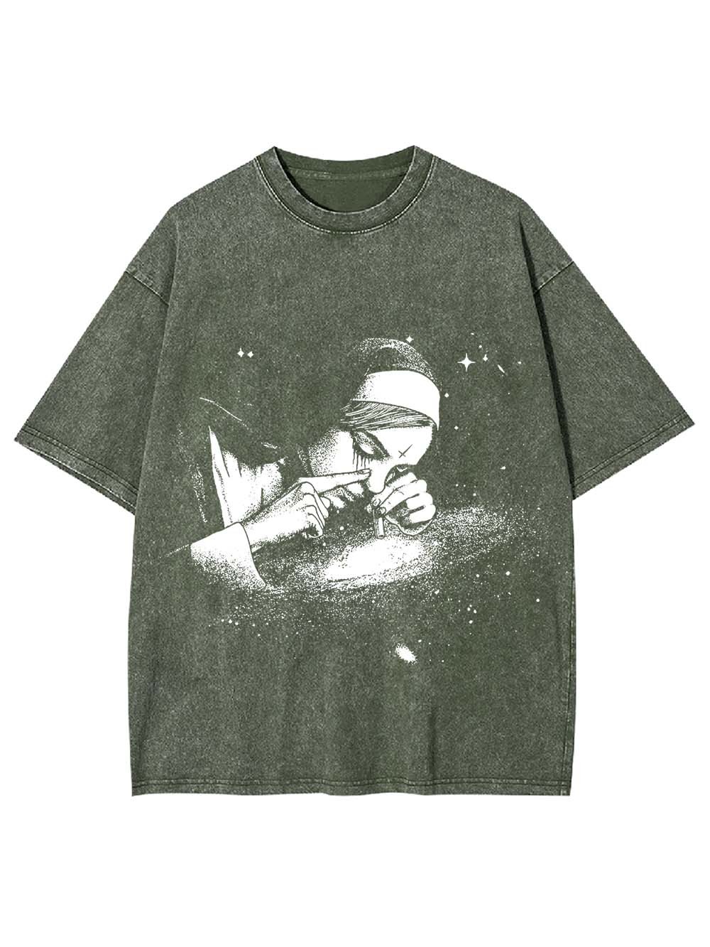 Nun Galaxy Washed Tshirt