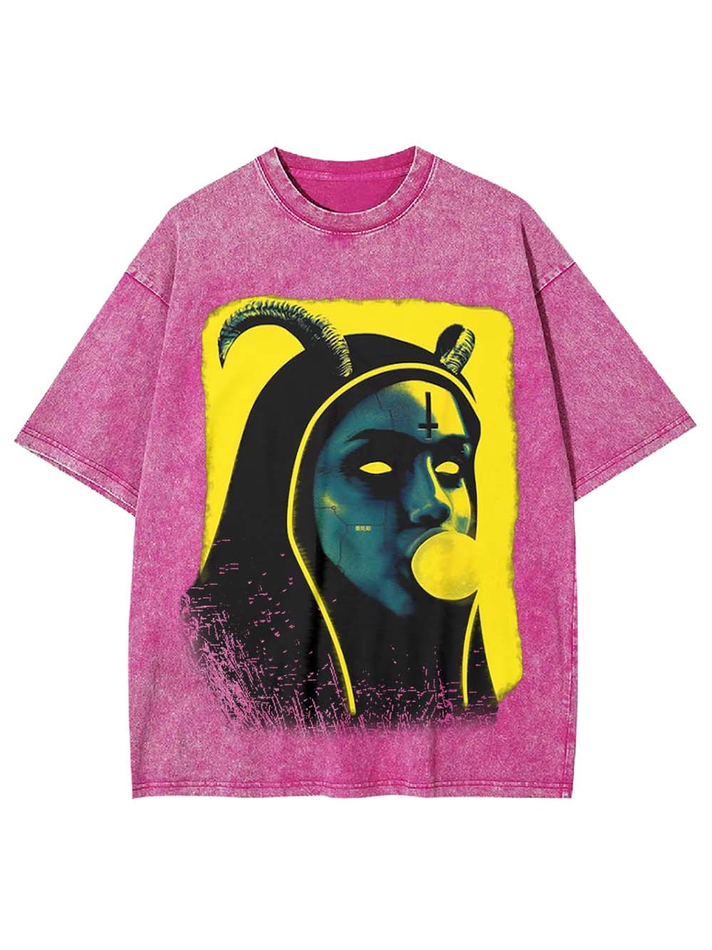 Nun Devil Horns Washed Tshirt