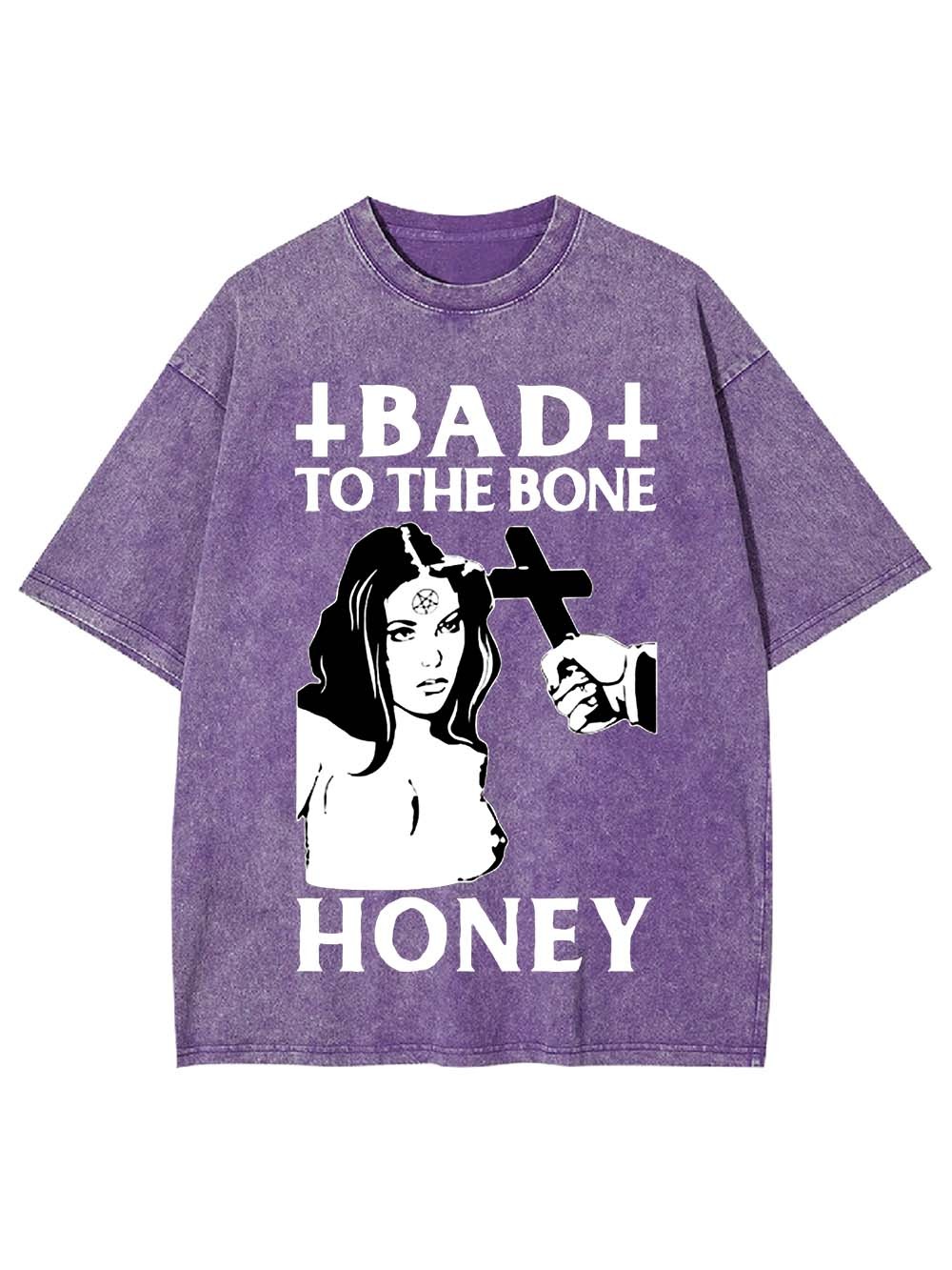 Bad To The Bone Honey Washed Tshirt
