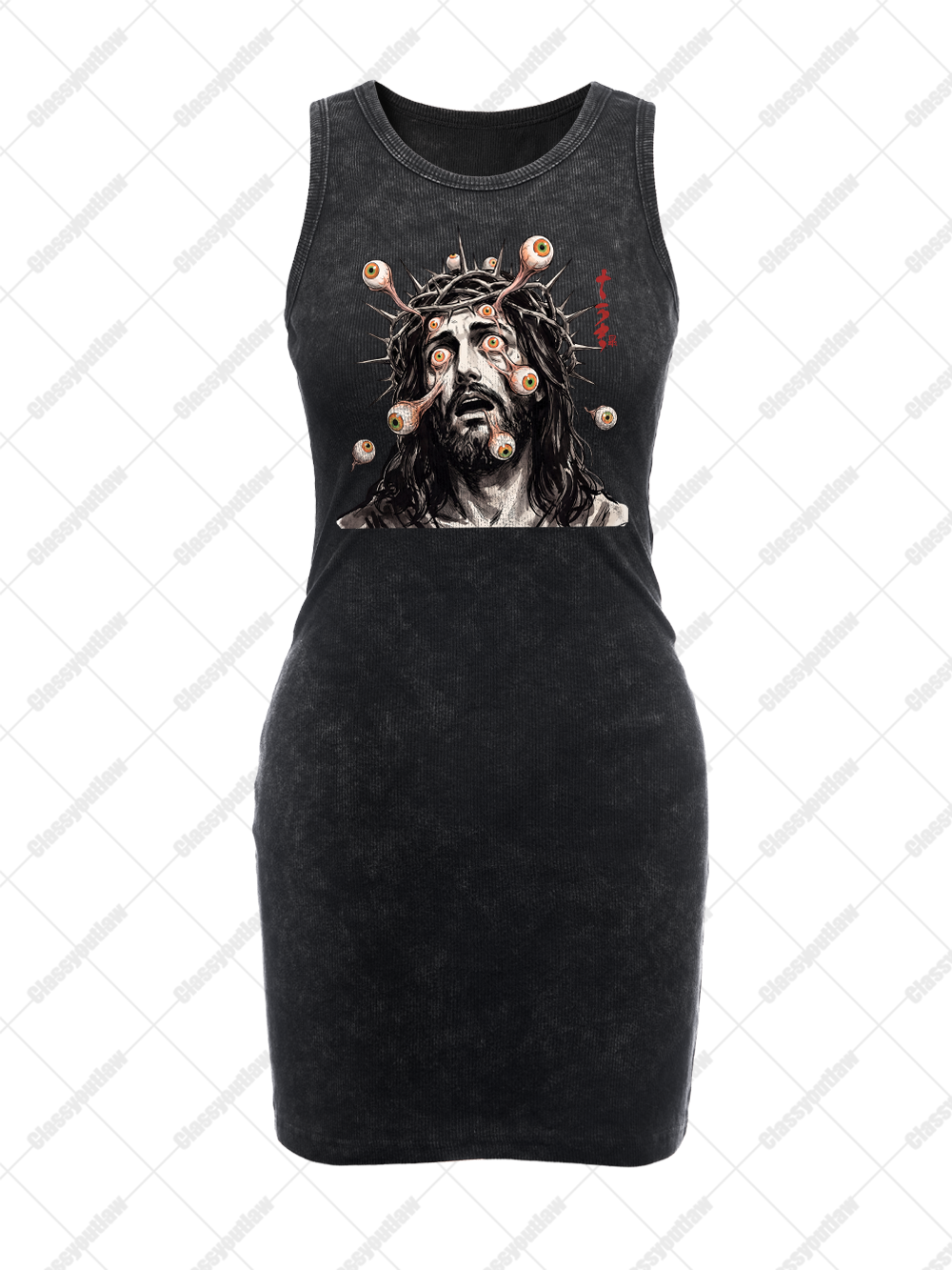THORN EYES VINTAGE BODYCON TANK DRESS